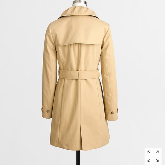 J crew everyday trench size 0 beige classic - Picture 2 of 8
